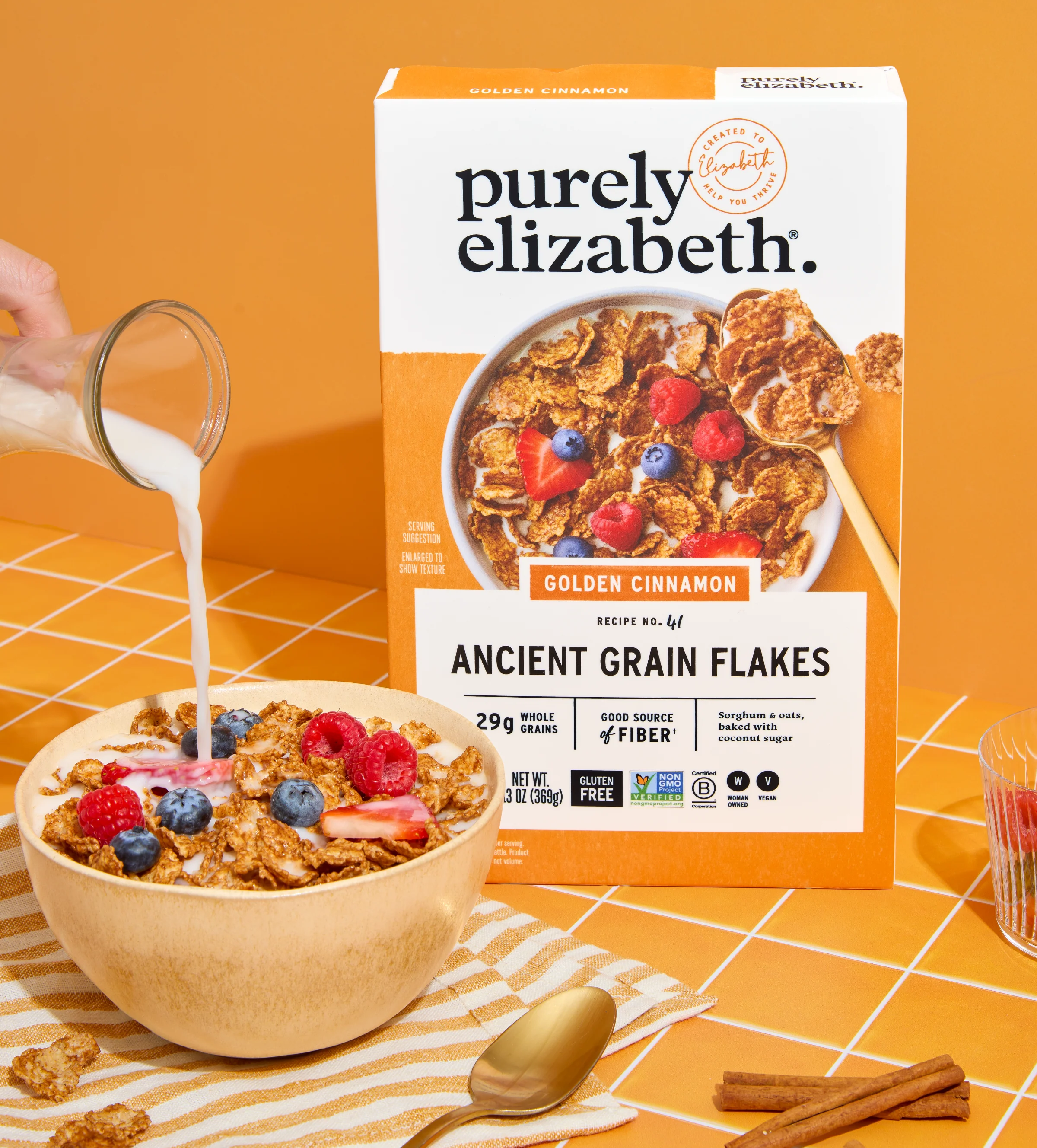Golden Cinnamon Ancient Grain Flakes - Image 4