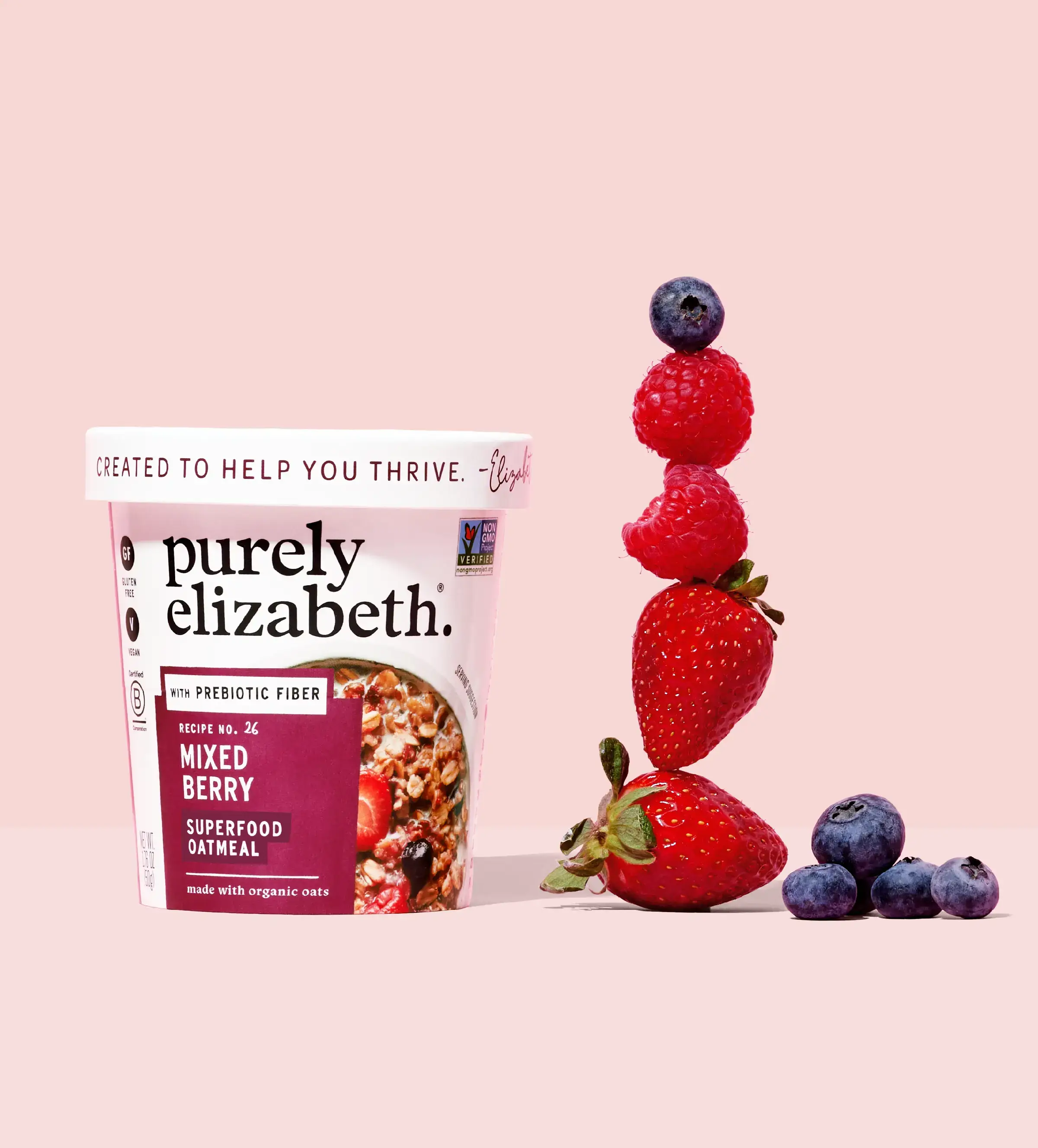 Mixed Berry Superfood Oatmeal Cup - Image 3